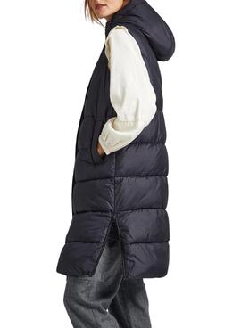 Gilet Pepe Jeans Mercy Noire Rembourré Femme