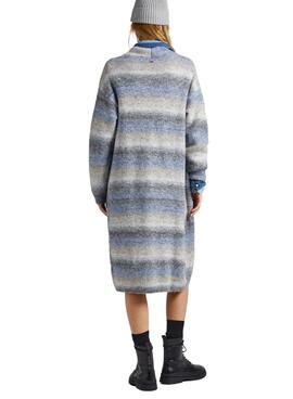 Cardigan Pepe Jeans Edith Rayures Melange pour Femme