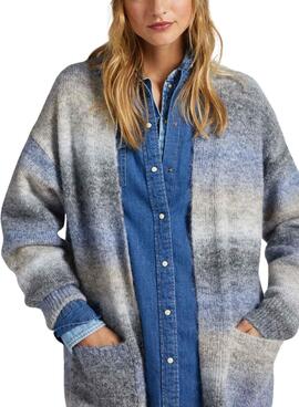 Cardigan Pepe Jeans Edith Rayures Melange pour Femme