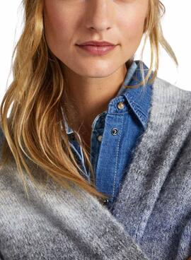 Cardigan Pepe Jeans Edith Rayures Melange pour Femme