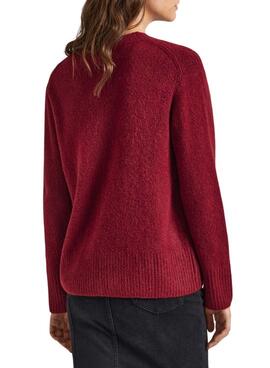 Pull Pepe Jeans Denise Bordeaux pour Femme