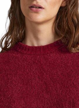 Pull Pepe Jeans Denise Bordeaux pour Femme