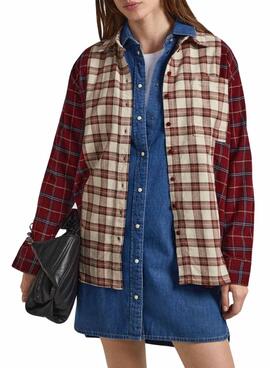 Chemise Pepe Jeans Kaino Cadres pour Femme