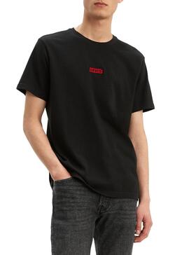 T-Shirt Levis Relaxed Noir Homme