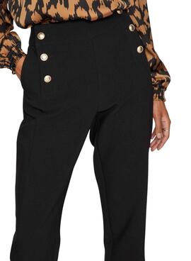 Pantalon Vila Viwinnie Wide Noire pour Femme