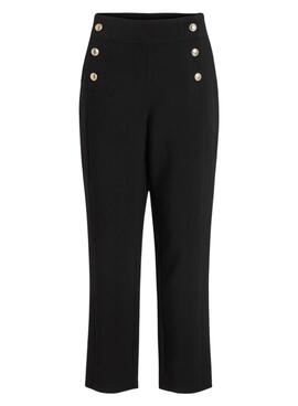 Pantalon Vila Viwinnie Wide Noire pour Femme