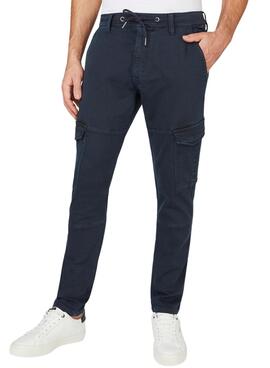 Pantalon Pepe Jeans Jared Bleu Marine pour Homme