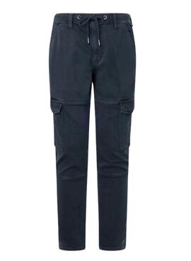 Pantalon Pepe Jeans Jared Bleu Marine pour Homme