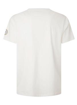 T-Shirt Pepe Jeans Wonty Blanc pour Homme