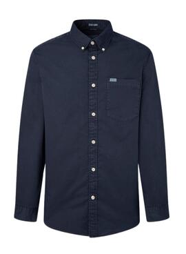 Chemise Pepe Jeans Crail Bleu Marine pour Homme