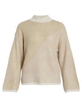 Pull Only Vidubline Beige pour Femme