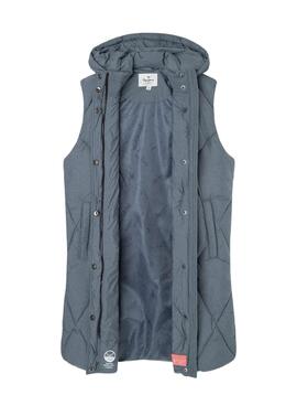 Gilet Pepe Jeans Suzette Guateado Gris pour Fille