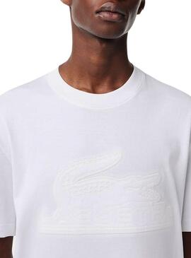 T-Shirt Lacoste Basic Blanc pour Homme