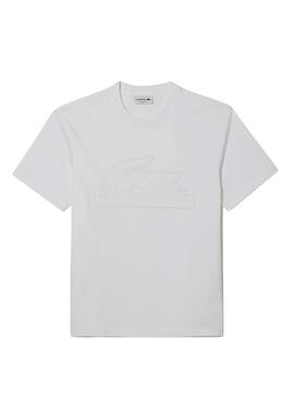 T-Shirt Lacoste Basic Blanc pour Homme