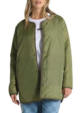 Veste Vans Peake Quilted Liner Vert Femme