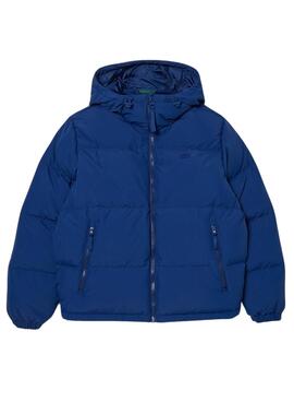 Veste Lacoste Rembourré Bleu Bleu Marine Femme