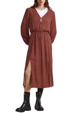 Robe Pepe Jeans Kari Midi pour Femme