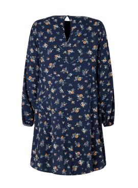 Robe Pepe Jeans Inma Flores Bleu pour Femme