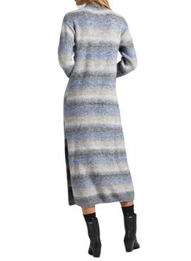 Robe Pepe Jeans Edith Rayures Melange pour Femme