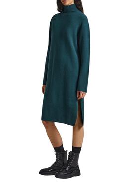 Robe Pepe Jeans Dasya Knitted Vert pour Femme