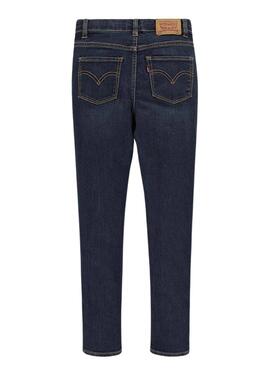 Pantalon Levis 720 High Rise Skinny Bleu Marine Fille