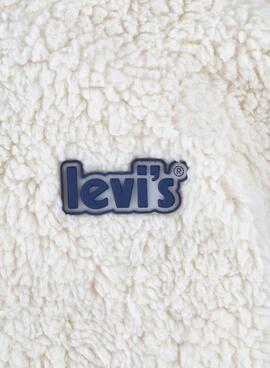 Veste Levis Sherpa Boxy Blanc Fille