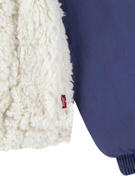 Veste Levis Sherpa Boxy Blanc Fille