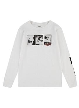 T-Shirt Levis 3Peat Photoreal Blanc pour Garçon