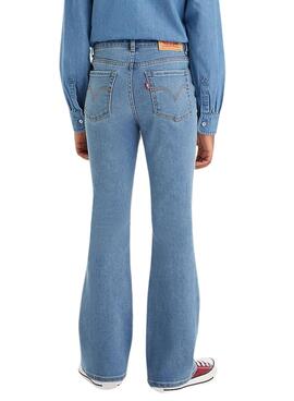 Pantalon Levis High Rise Flare Bleu pour Fille