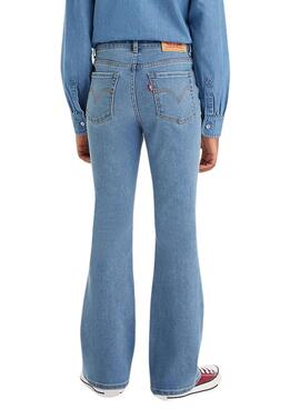 Pantalon Levis High Rise Flare Bleu pour Fille