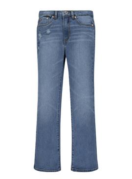 Pantalon Levis High Rise Flare Bleu pour Fille