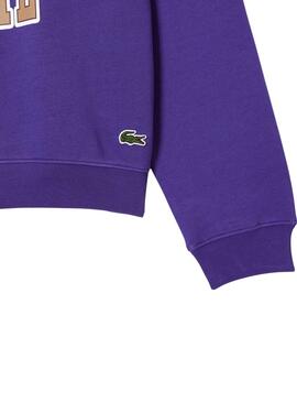Sweat Lacoste Club Morado pour Homme Femme