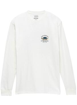 Sweat Vans Turtle Racer Blanc pour Homme