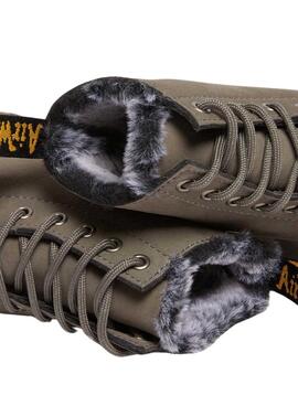 Bootss Dr Martens 1460 Serena Cuir Gris pour Femme