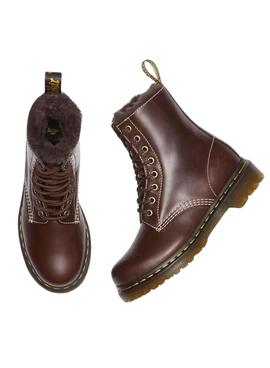 Bootss Dr Martens 1460 Serena Brun pour Femme