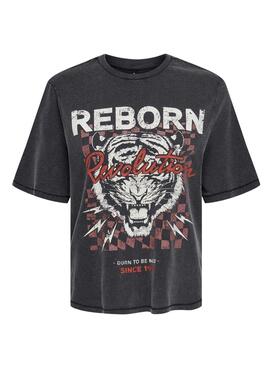 T-Shirt Only Lulu Noire pour Femme