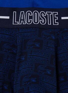 Pack 3 Slip Lacoste Boxer Bleu pour Homme