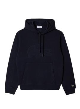 Sweat Lacoste Crocodile XL Capuche Bleu Homme