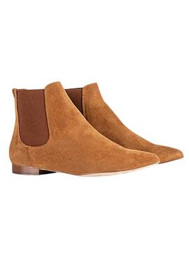 Bottines Popa Angela Serraje Camel pour Femme
