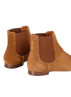 Bottines Popa Angela Serraje Camel pour Femme