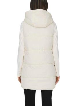 Gilet Only Rembourré Ce Beige pour Femme
