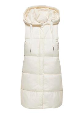 Gilet Only Rembourré Ce Beige pour Femme