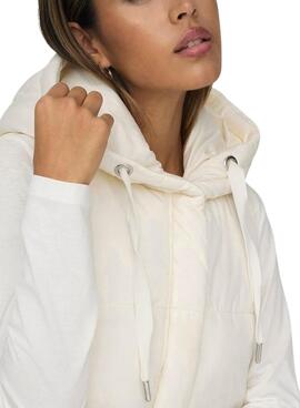 Gilet Only Rembourré Ce Beige pour Femme