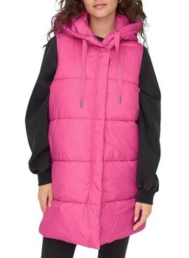 Gilet Only Asta Rosa Rembourré pour Femme