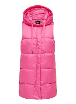 Gilet Only Asta Rosa Rembourré pour Femme