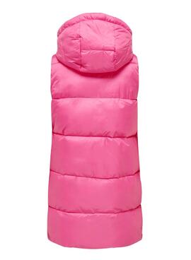 Gilet Only Asta Rosa Rembourré pour Femme