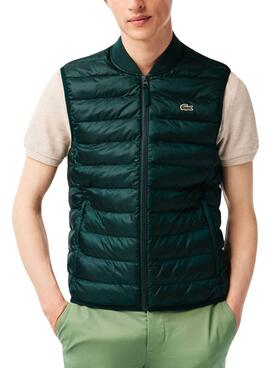 Gilet Lacoste Rembourré Vert pour Homme