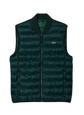 Gilet Lacoste Rembourré Vert pour Homme