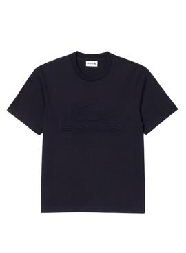 T-Shirt Lacoste Rembourré Bleu Marine pour Homme