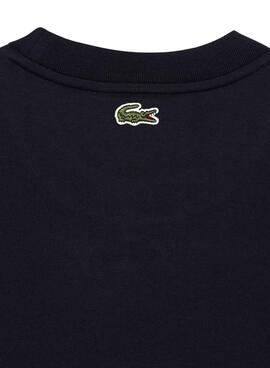 T-Shirt Lacoste Rembourré Bleu Marine pour Homme